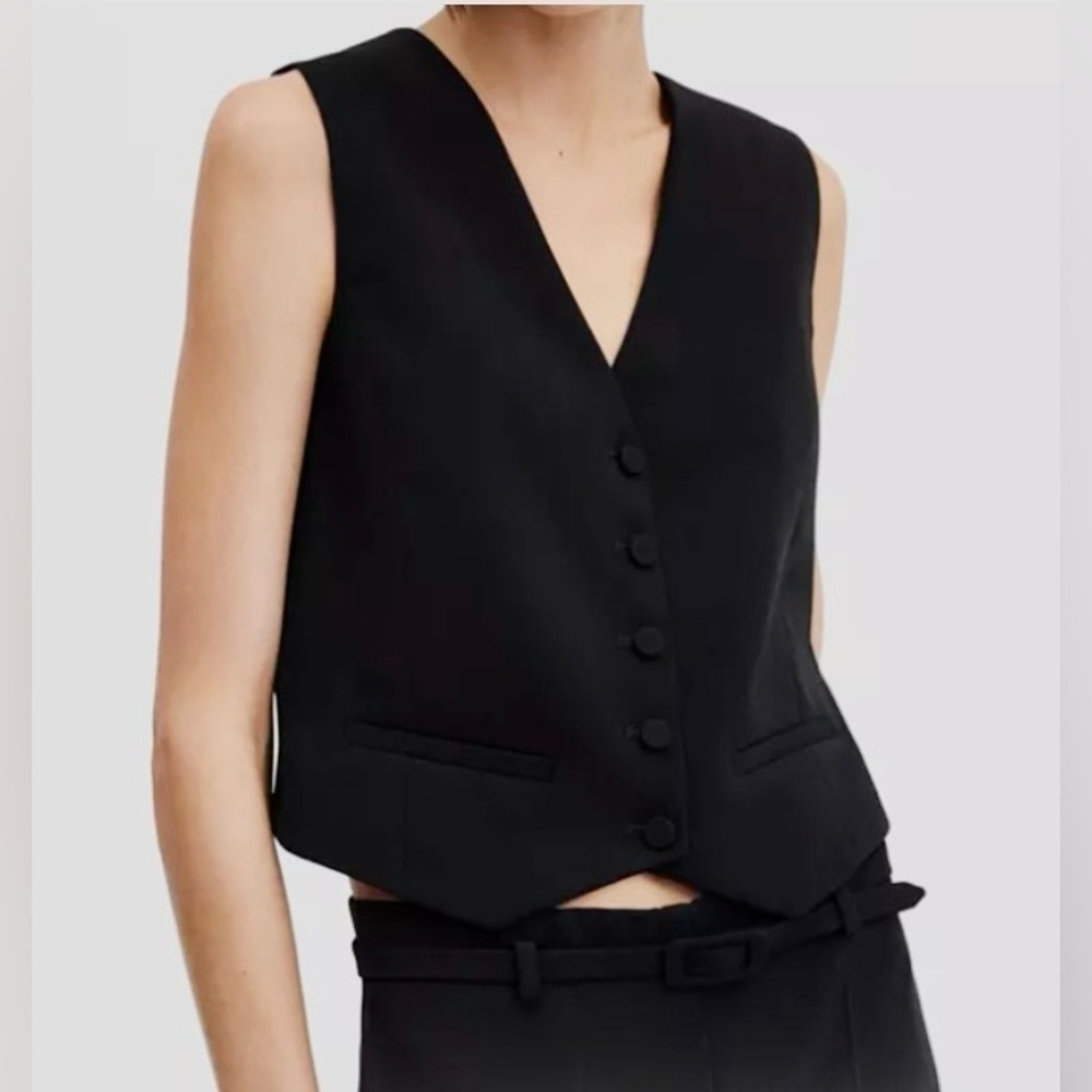 MANGO Women’s Buttons Detail Suit Vest Size XL - Picture 5 of 13